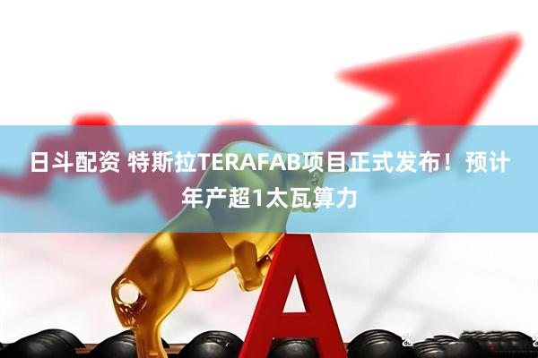 日斗配资 特斯拉TERAFAB项目正式发布！预计年产超1太瓦算力